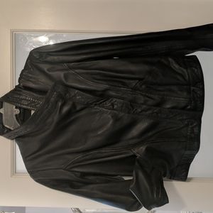 Caslon soft black leather jacket.
